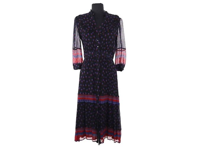 Vestido de viscose preto Ba&Sh