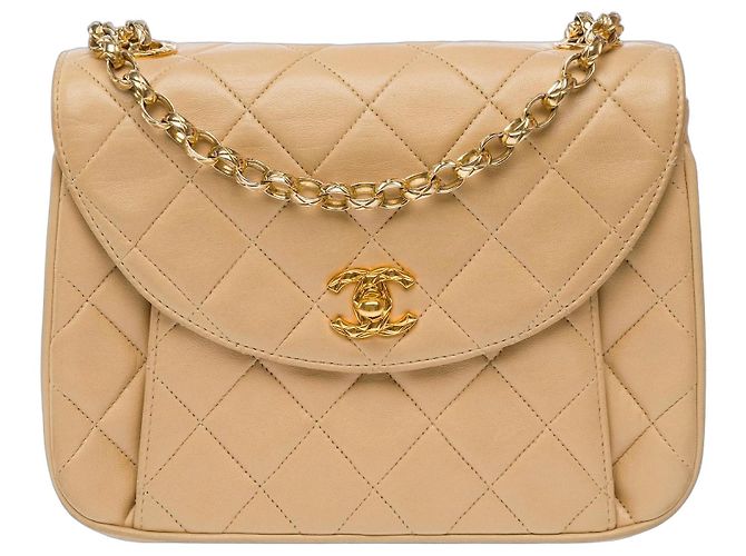 Bolsa CHANEL em Couro Bege - 103772