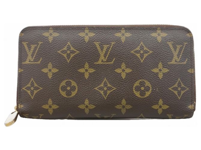 Louis Vuitton Monogram Zippy Wallet Brown