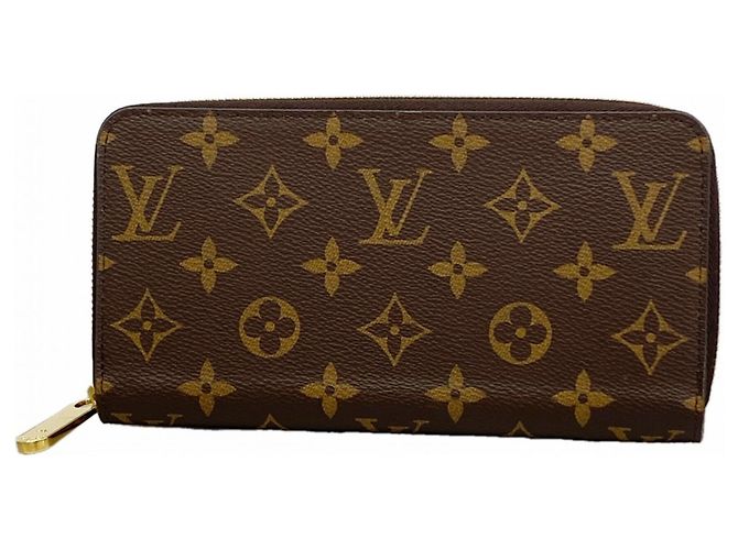 Louis Vuitton Monogram Zippy Wallet Brown