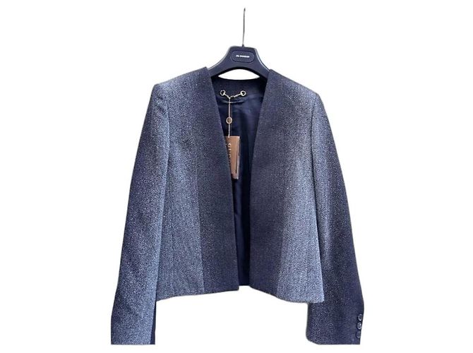 Gucci kurze Tweedjacke Grau