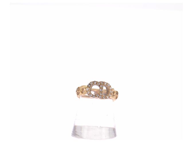Dior Clair D Lune Ring Goldfarben Metall Golden