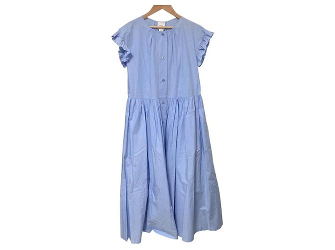 Autre Marque Vestido de algodón orgánico Patou Azul Azul claro