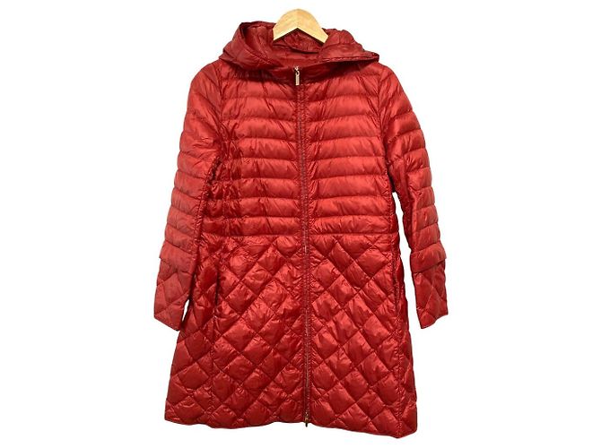 S Max Mara Down Coat Red