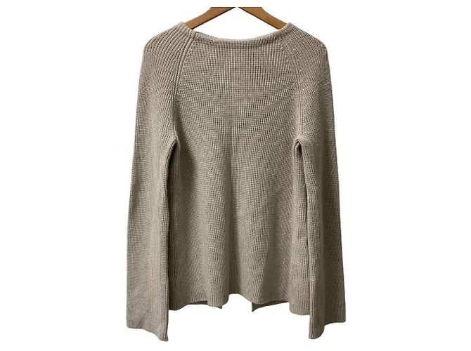 Autre Marque Suéter de malha de algodão e cashmere Helmut Lang Bege