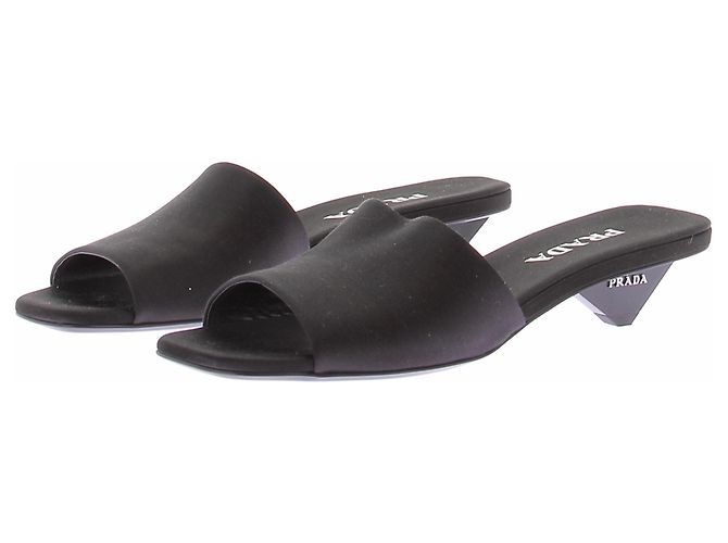 Prada Schwarze Mules mit Absatz
