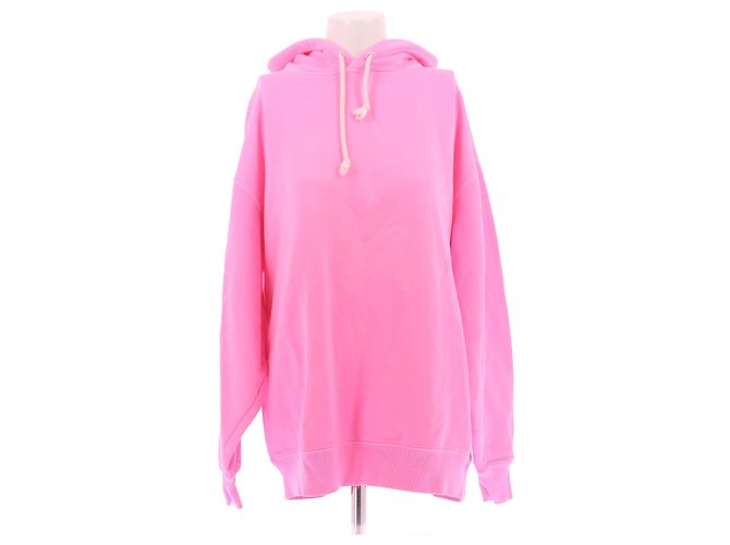 Acne Sudadera con capucha oversized rosa fluorescente
