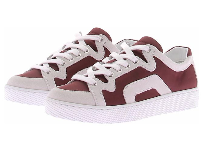 Pierre Hardy ALPHA Sneaker Leder Dunkelrot Bordeaux
