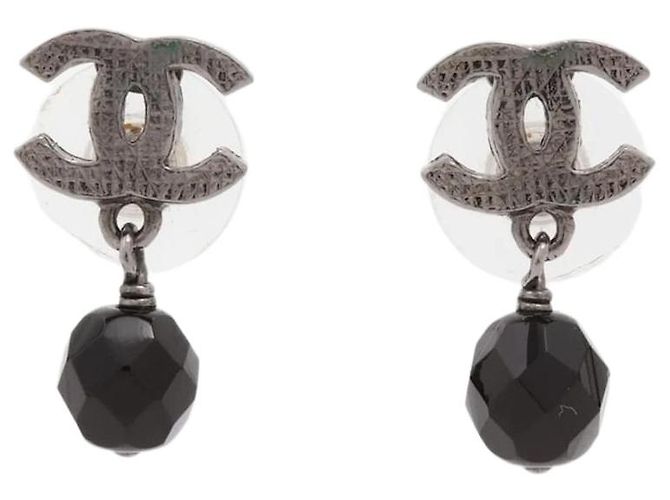 Chanel Orecchini pendenti Silver Coco Mark 09P Argento