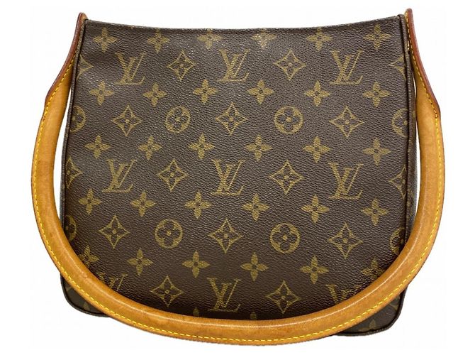 Bolsa de Ombro Louis Vuitton Monogram Looping MM Marrom