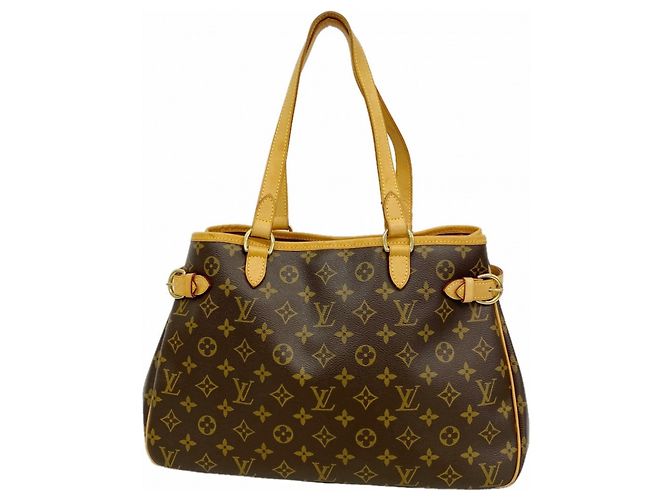 Bolso Tote Horizontal Louis Vuitton Monogram Batignolles Castaño