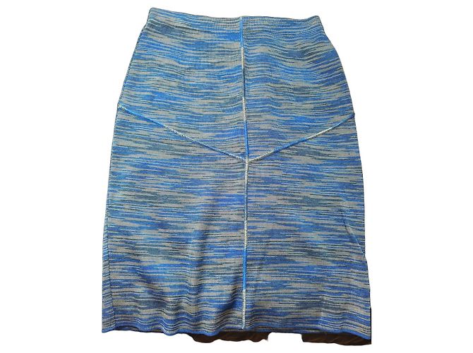 Missoni Strick-Midirock Blau Grau