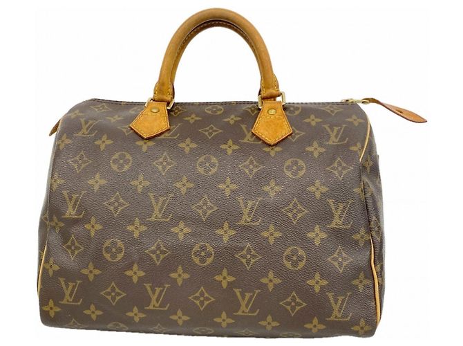 Borsa Louis Vuitton Monogram Speedy 30 M41108 Marrone