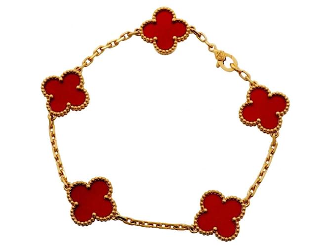 Bracciale Alhambra Van Cleef & Arpels Rosso 
