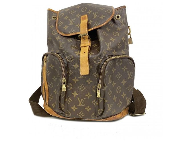 Louis Vuitton Monogram Sac aux Bosphore Backpack Marrom