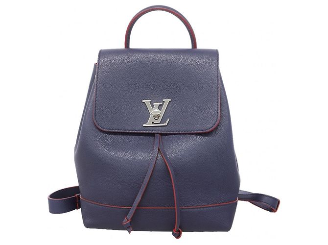 Louis Vuitton Lockme Backpack in Marine Rouge Red