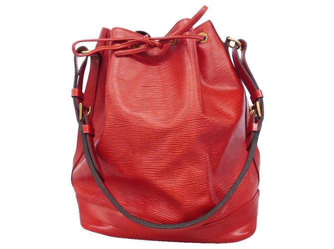 Borsa a Spalla Louis Vuitton Epi Noe Rosso