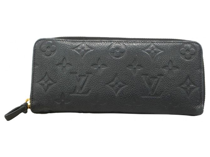 Louis Vuitton Monogram Empreinte Long Wallet Black