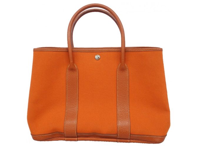Hermès Sac cabas Hermes Garden PM Orange