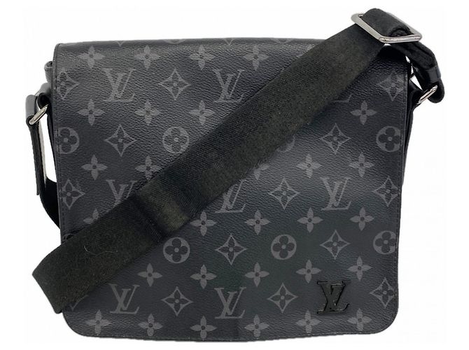 Borsa a tracolla Louis Vuitton Monogram Eclipse District PMNV2 Nero