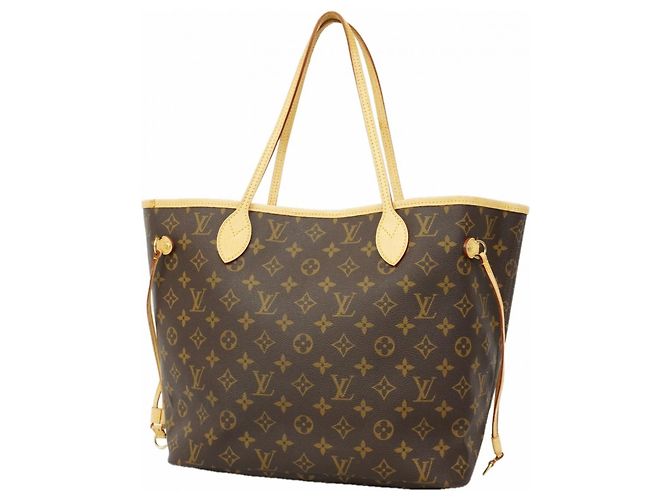 Borsa Tote Louis Vuitton Monogram Neverfull MM Marrone