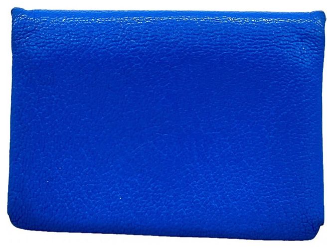 Hermès Hermes Calvi Duo Card Case Blue