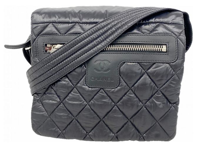 Borsa a Spalla Chanel Coco Cocoon Nylon Nero