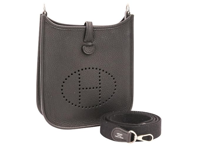 Hermès Borsa a tracolla Hermes Evelyne TPM Nero