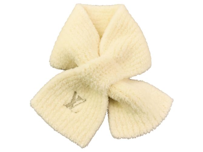 Cachecol de malha Louis Vuitton Mini Confi S Ivory Cru