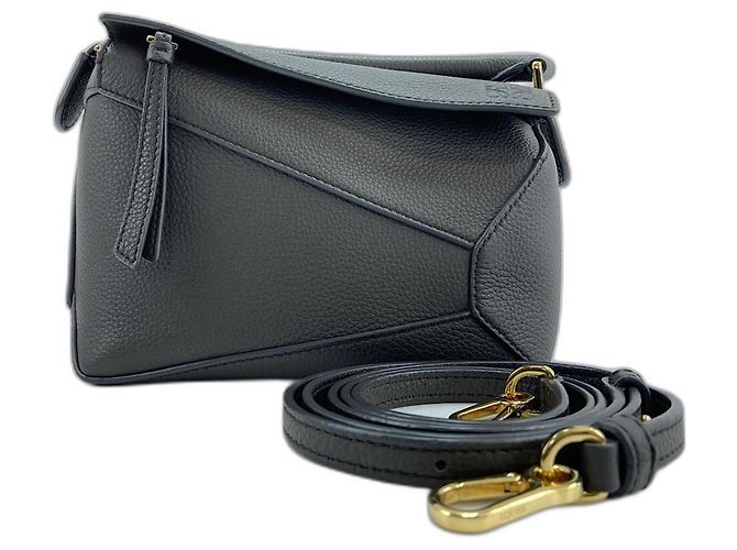 Bolsa 2-Way Mini Loewe Puzzle Marrom