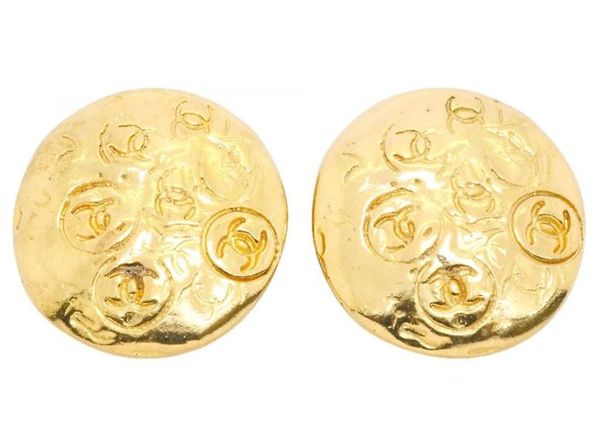 Orecchini a clip Chanel placcati in oro D'oro