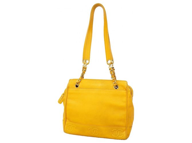 Borsa a Spalla Chanel Triple Coco Giallo