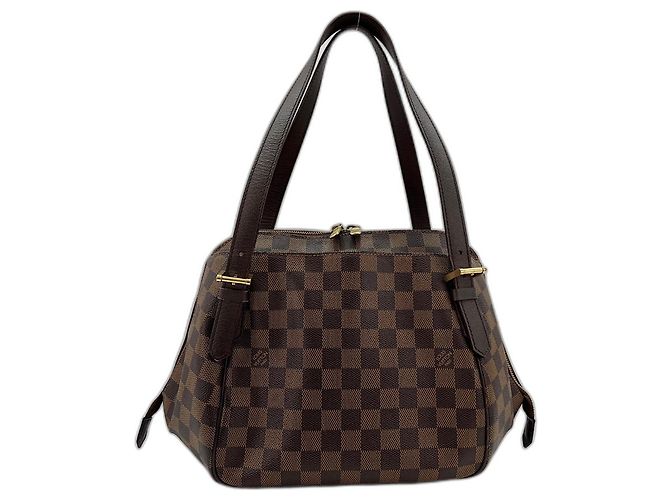 Borsa a Spalla Louis Vuitton Belem MM Marrone