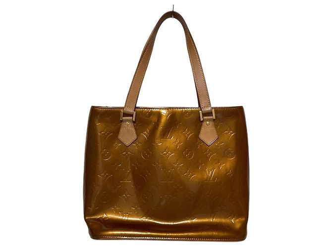 Louis Vuitton Monogram Vernis Houston Handtasche Bronze Monogramm