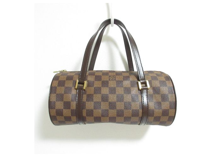 Borsa Louis Vuitton Damier Ebene Papillon PM Marrone