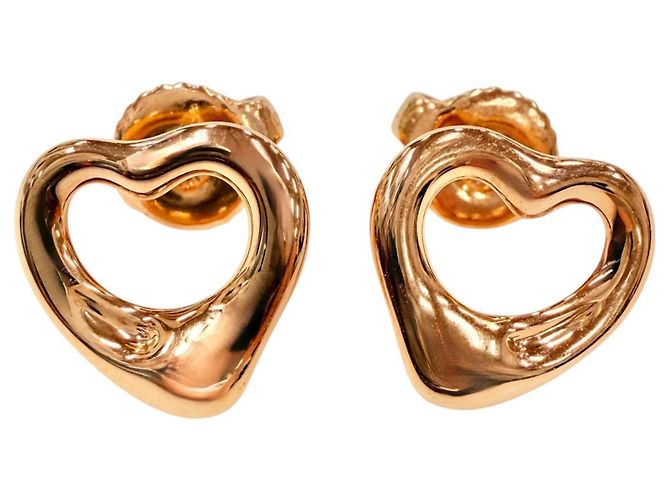 Orecchini a lobo Open Heart in oro rosa Tiffany & Co. D'oro
