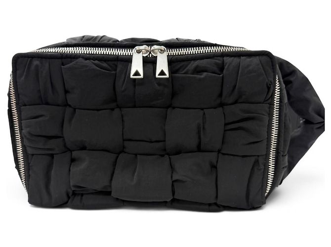 Borsa Bottega Veneta Padded Tech Cassette Nero