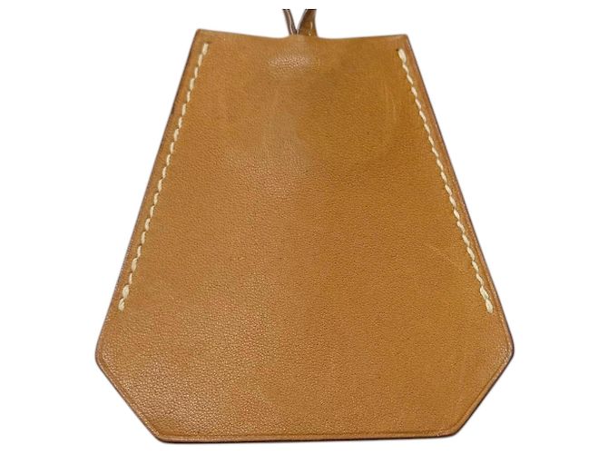 Collana in pelle Box Calf vintage Hermès D'oro