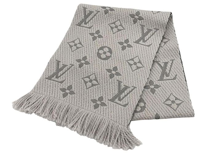 Stola in misto lana e seta Louis Vuitton Logo Mania