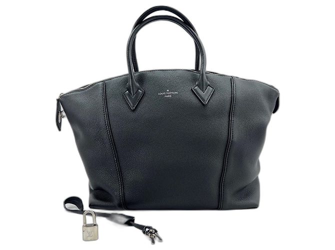 Borsa Louis Vuitton Lockit MM Nero