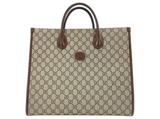 Borsa 2-Way Gucci GG Supreme Marrone