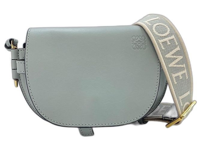 Bolsa de ombro mini Loewe Gate Dual Azul
