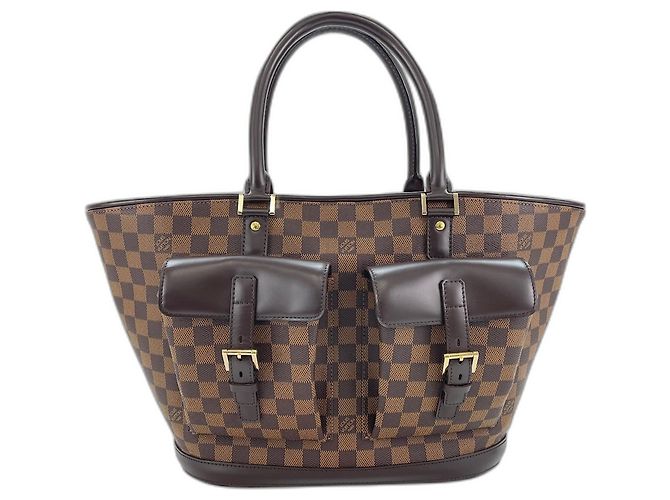 Borsa Tote Louis Vuitton Manosque GM Marrone