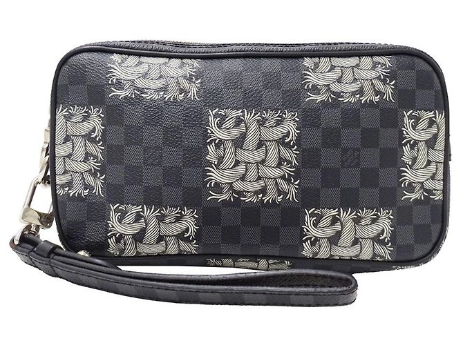 Mini borsa Louis Vuitton Damier Graphite Nero