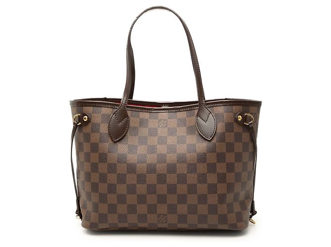 Louis Vuitton Marrom Damier Ebene Neverfull PM