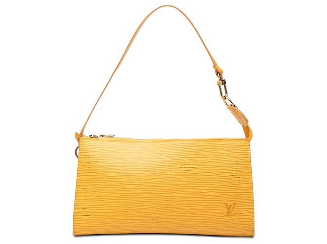 Pochette Accessoires in pelle Epi gialla Louis Vuitton Giallo