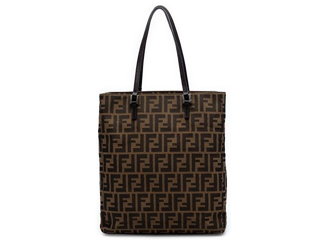 Fendi Brown Zucca Canvas Tote