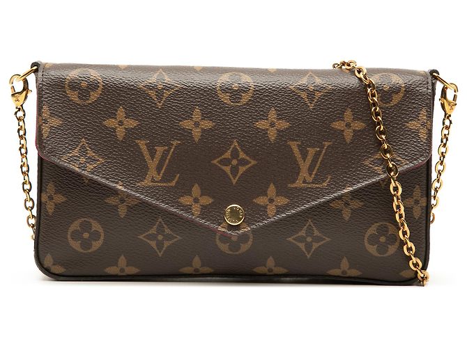 Pochette Félicie Louis Vuitton Pochette Felicie Marrom Monogram