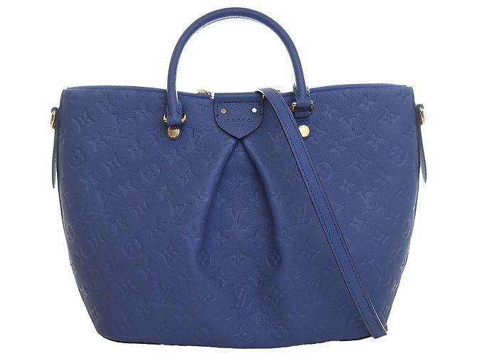 Louis Vuitton Blue Monogram Empreinte Mazarine MM Azul