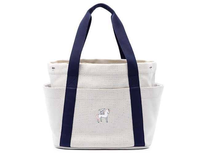 Hermès White Toile Cabriole Nappy Bag